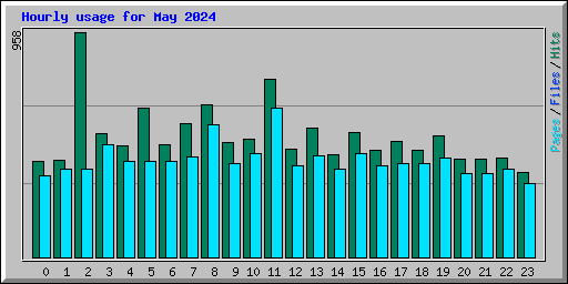 Hourly usage for May 2024