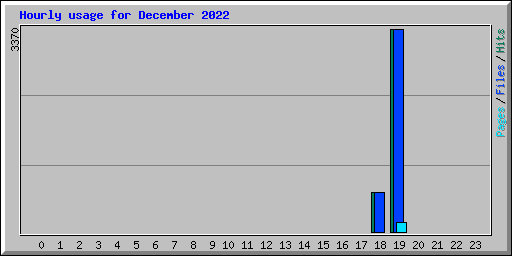 Hourly usage for December 2022